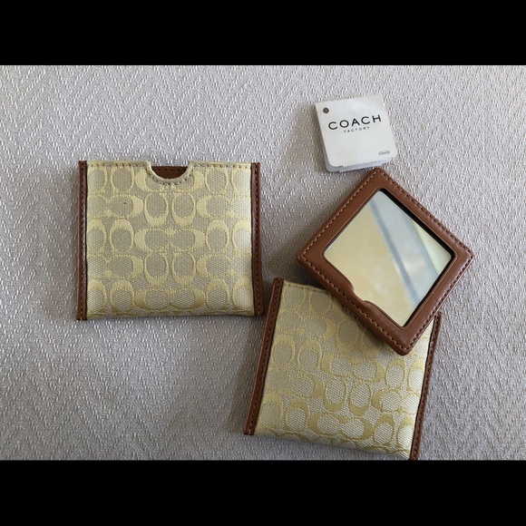 Coach Accessories - ONLY 1 left!  NWT Coach mini mirror yellow leather